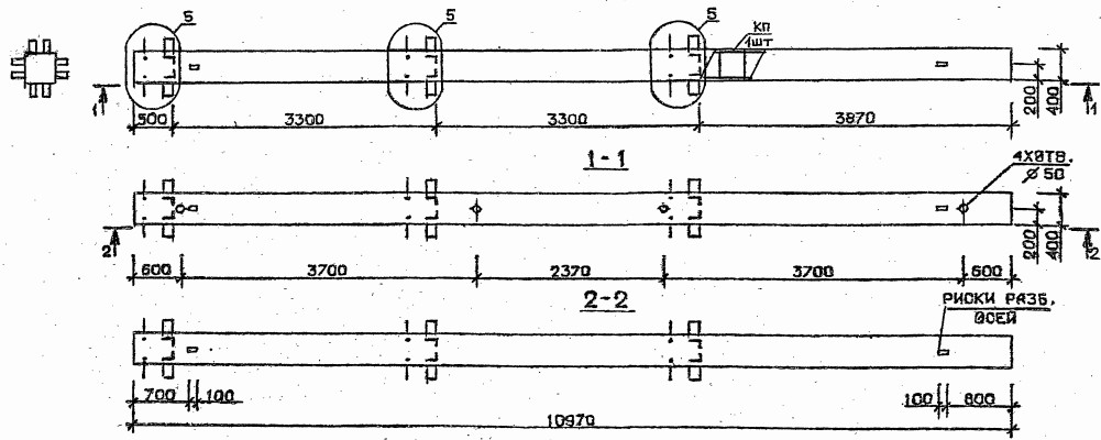 Колонна 2КБ 33.110-5-с Серия 1.020.1-2с/89